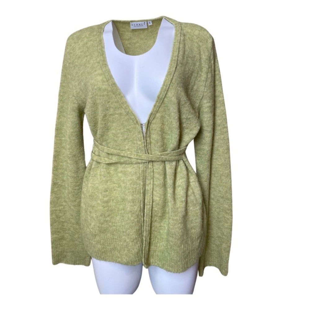 Hennes Collection H&M Lime Green Cardigan Sweater